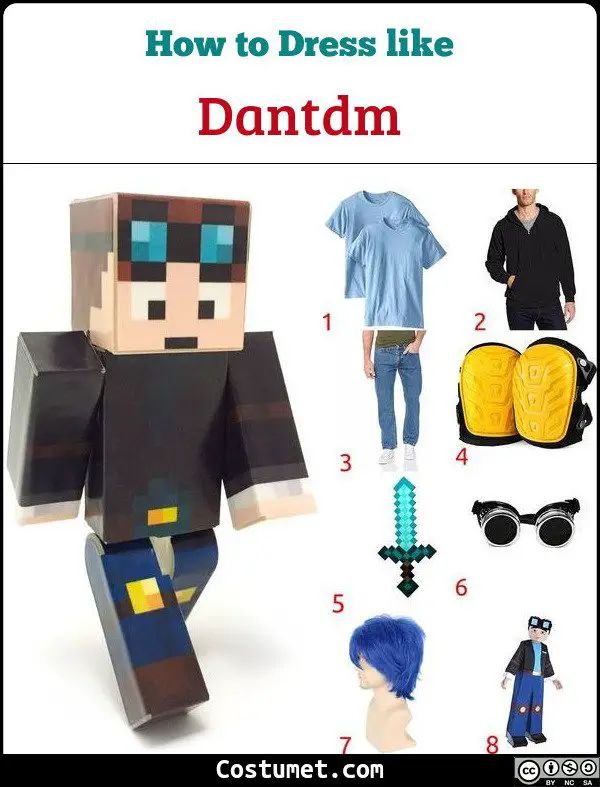 Dantdm Costume for Cosplay & Halloween