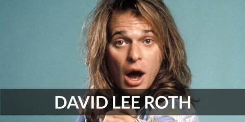 David Lee Roth’s costume is a ripped white tank top, fitted white pants, red ribbons, and a long, messy blond wig. David Lee Roth is the wild lead singer of the ‘70s band, Van Halen.