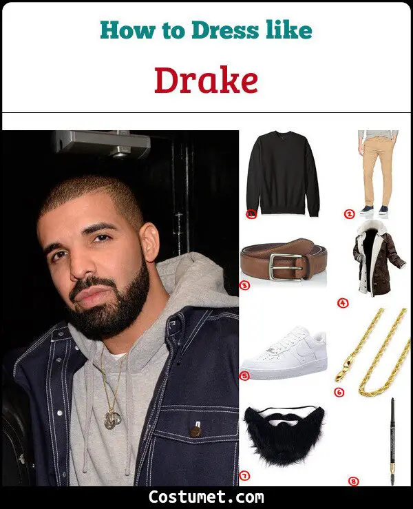 Drake Costume for Cosplay & Halloween