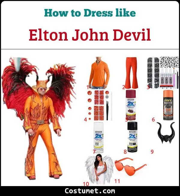 Elton John Devil Costume for Cosplay & Halloween