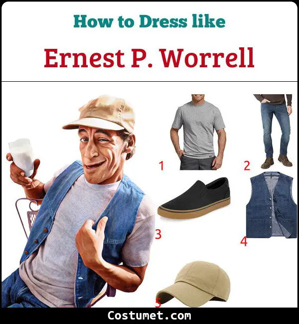 Ernest P. Worrell Costume for Cosplay & Halloween