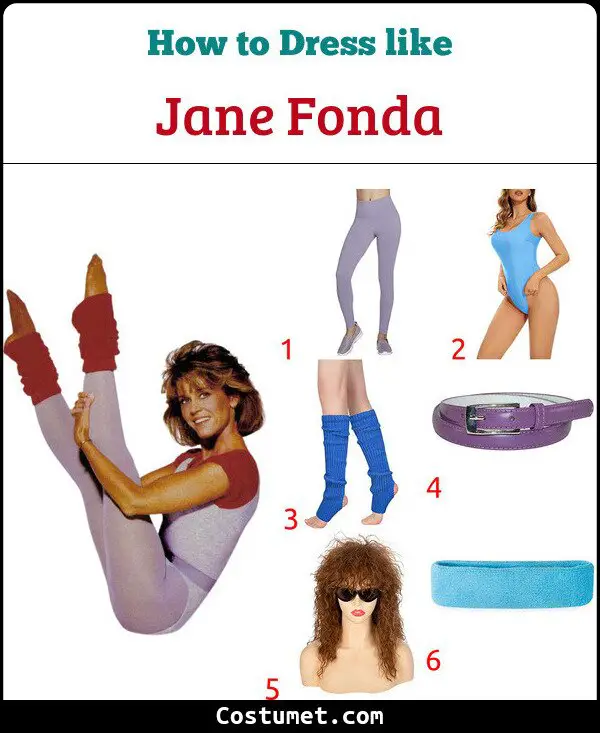 Jane Fonda Costume for Cosplay & Halloween