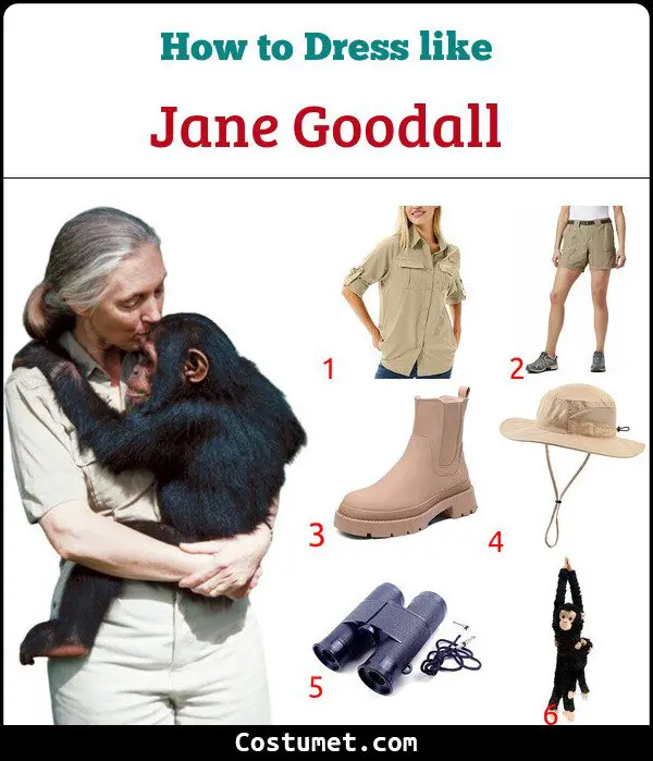 Jane Goodall Costume for Cosplay & Halloween