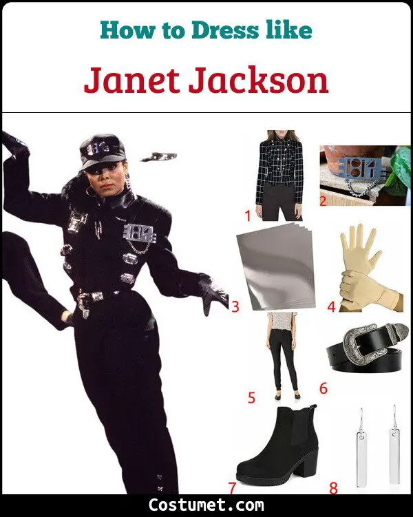 Janet Jackson Costume for Cosplay & Halloween