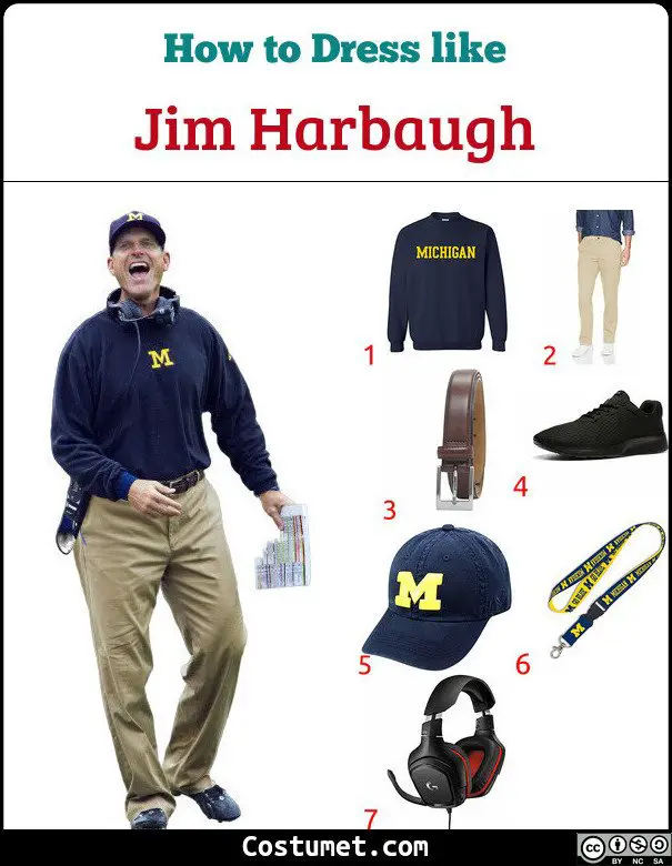 Jim Harbaugh Costume for Cosplay & Halloween