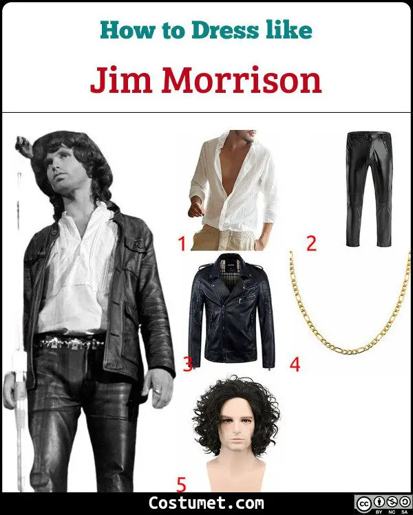 Jim Morrison Costume for Cosplay & Halloween