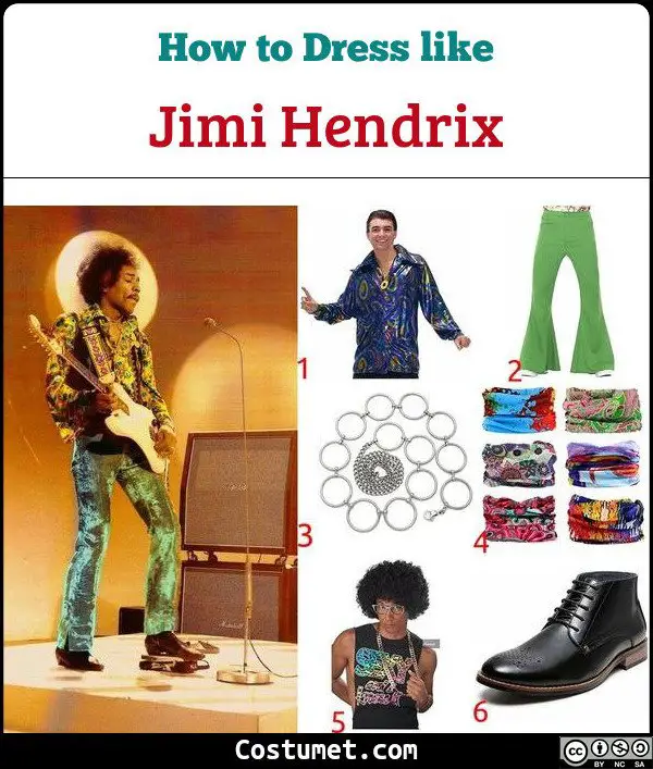 Jimi Hendrix Costume for Cosplay & Halloween