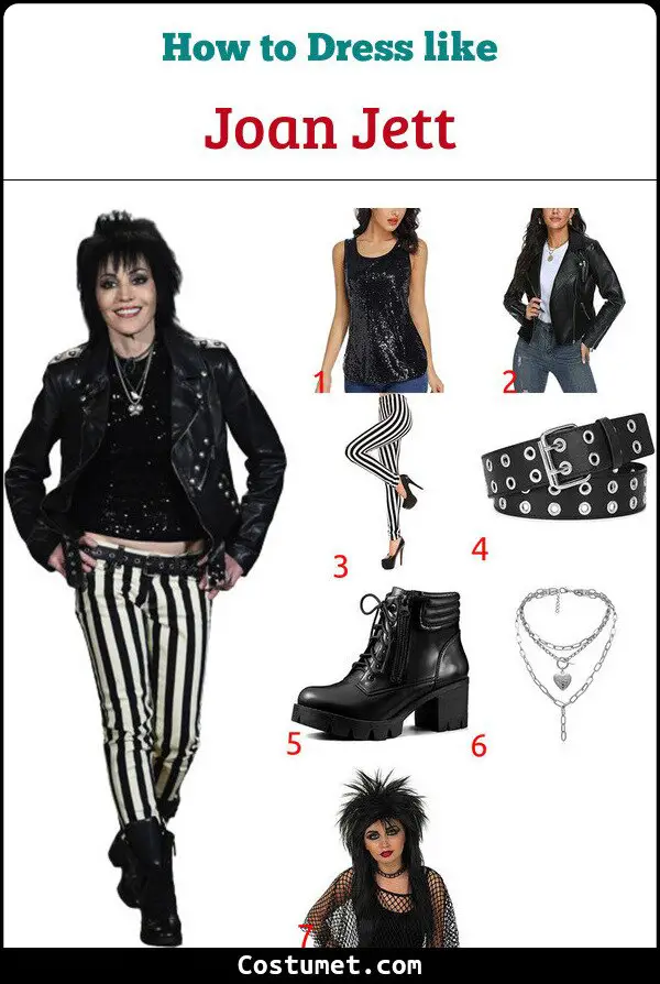 Joan Jett Costume for Cosplay & Halloween