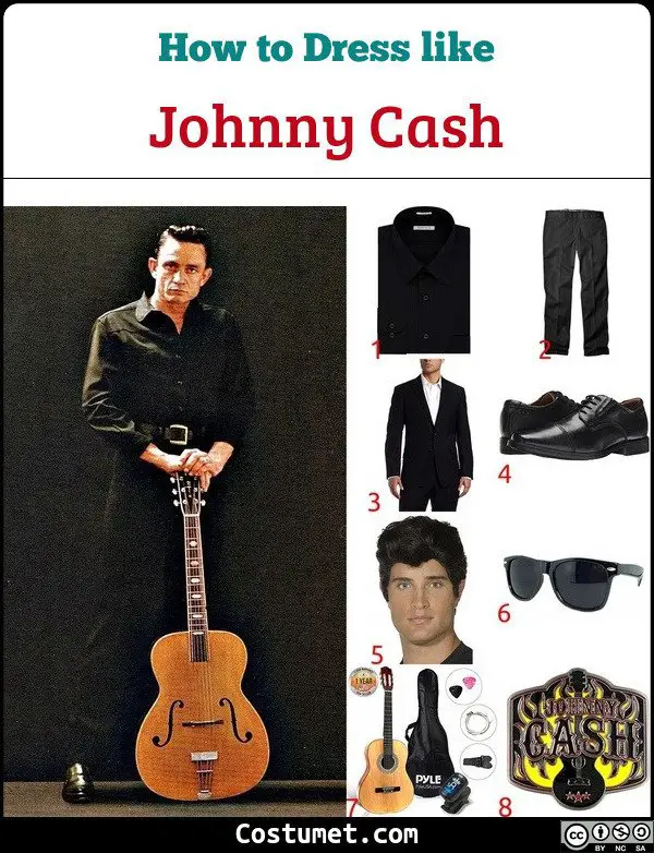 Johnny Cash Costume for Cosplay & Halloween