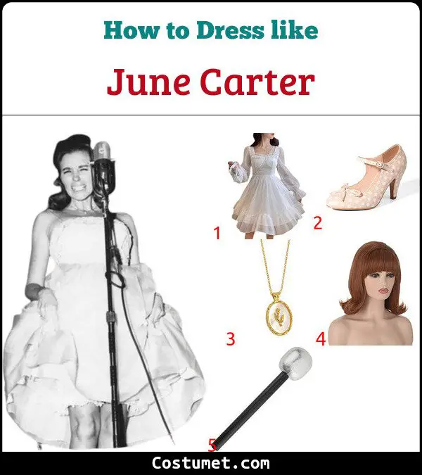 June Carter Costume for Cosplay & Halloween