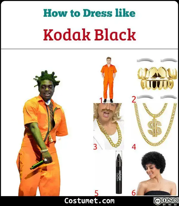 Kodak Black Costume for Cosplay & Halloween 2023