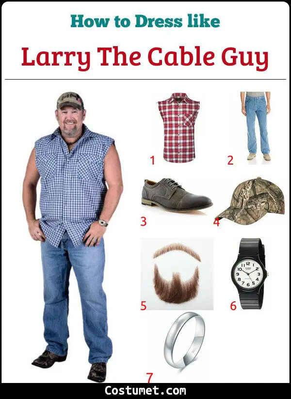 Larry The Cable Guy Costume for Cosplay & Halloween