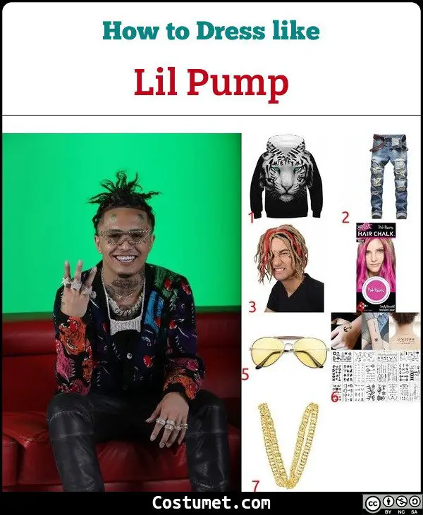 Lil Pump Costume for Cosplay & Halloween