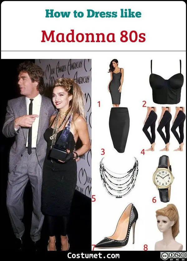 Madonna 80s Costume for Cosplay & Halloween