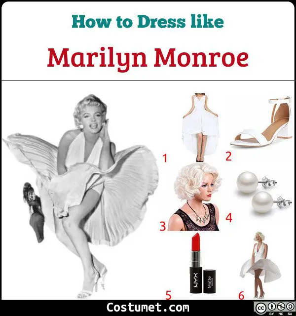Marilyn Monroe Costume for Cosplay & Halloween
