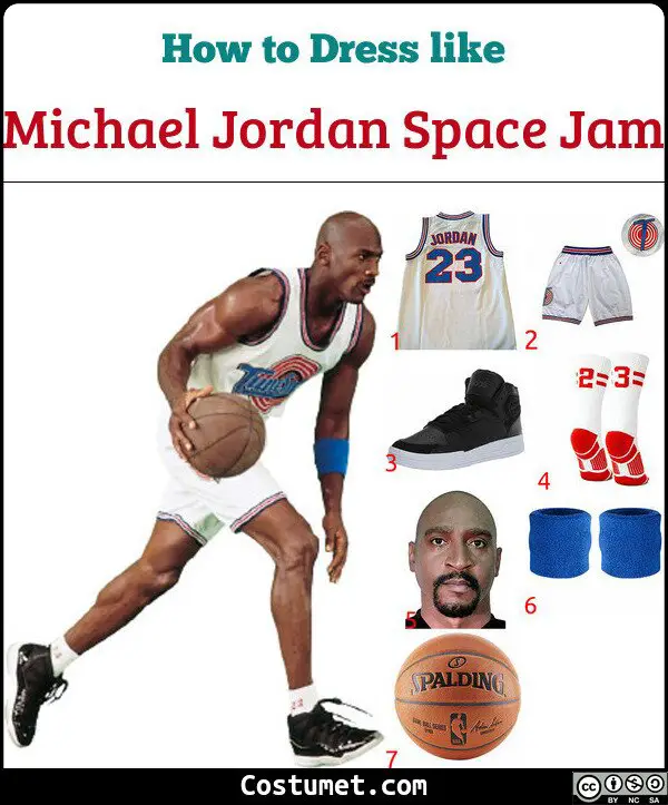 Michael Jordan Space Jam Costume for Cosplay & Halloween