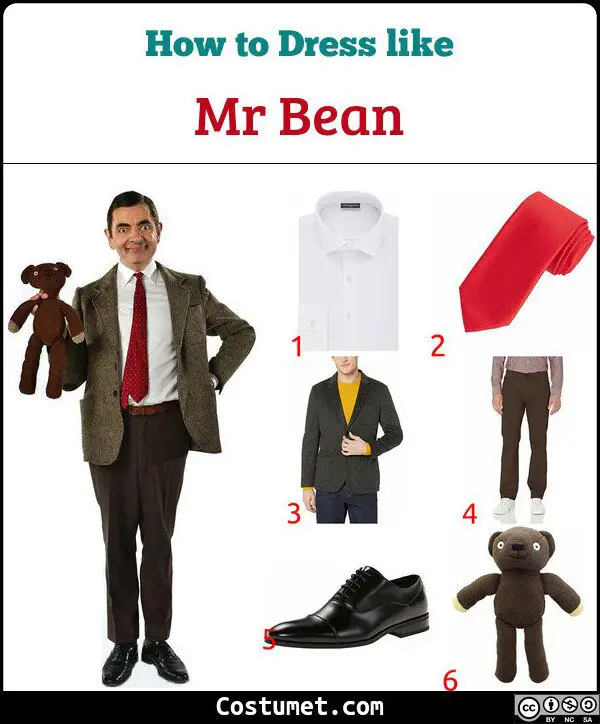 Mr Bean Costume for Cosplay & Halloween