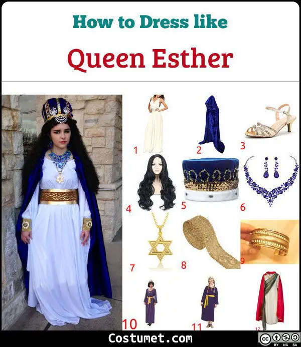 Queen Esther Costume for Cosplay & Halloween
