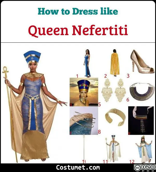Queen Nefertiti Costume for Cosplay & Halloween