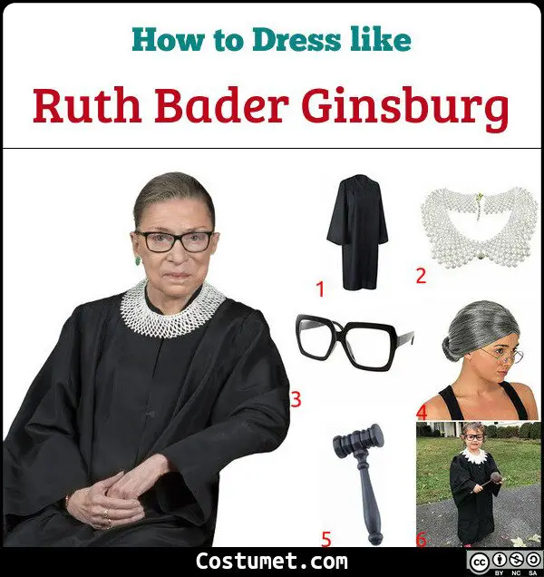 Ruth Bader Ginsburg Costume for Cosplay & Halloween