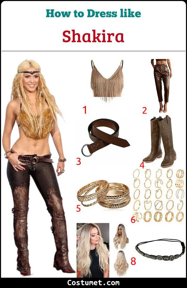 Shakira Costume for Cosplay & Halloween