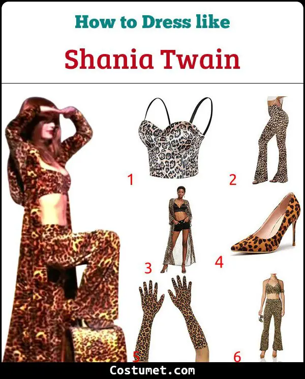 Shania Twain Costume for Cosplay & Halloween