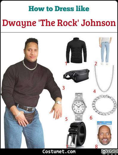 Meget afregning fjendtlighed Dwayne 'The Rock' Johnson – Turtleneck and Fanny Pack Costume for Cosplay &  Halloween 2023