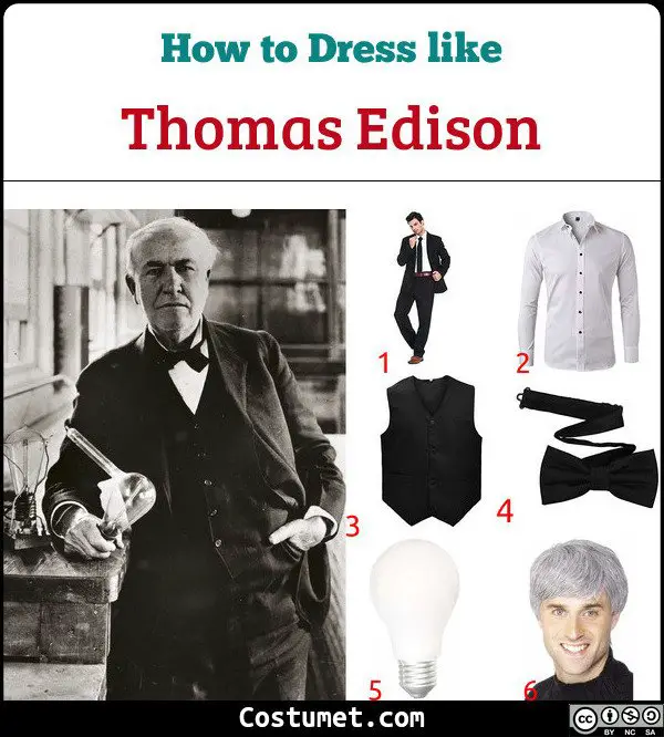 Thomas Edison Costume for Cosplay & Halloween