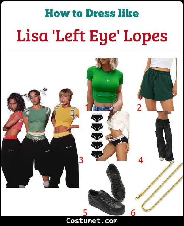 Lisa 'Left Eye' Lopes Costume for Cosplay & Halloween