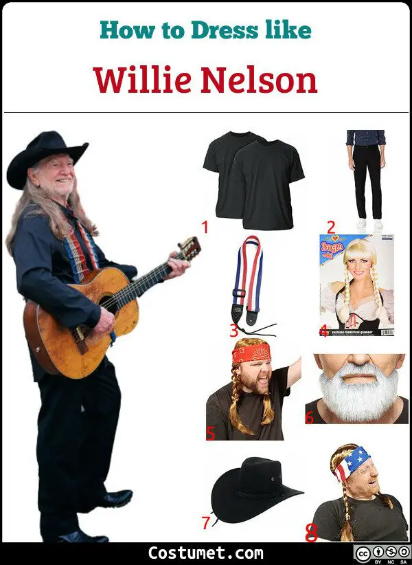 Willie Nelson Costume for Cosplay & Halloween