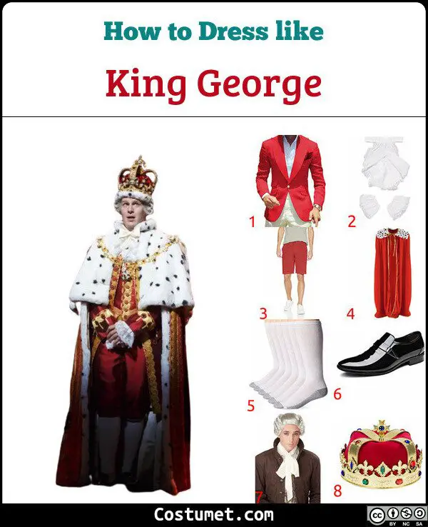 King George Costume for Cosplay & Halloween