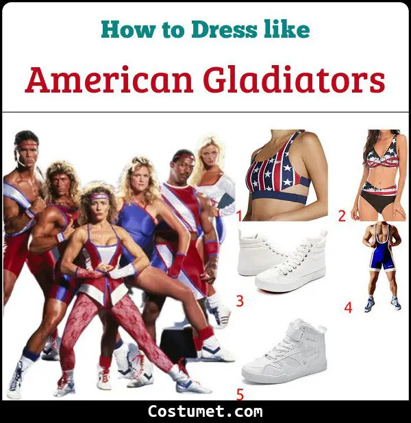 American Gladiators Costume for Cosplay & Halloween