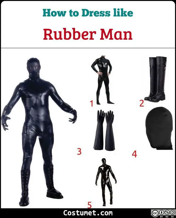 Rubber Man Costume for Cosplay & Halloween