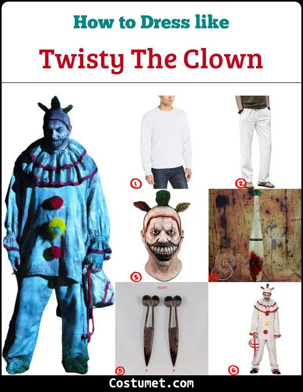 Twisty The Clown Costume for Cosplay & Halloween