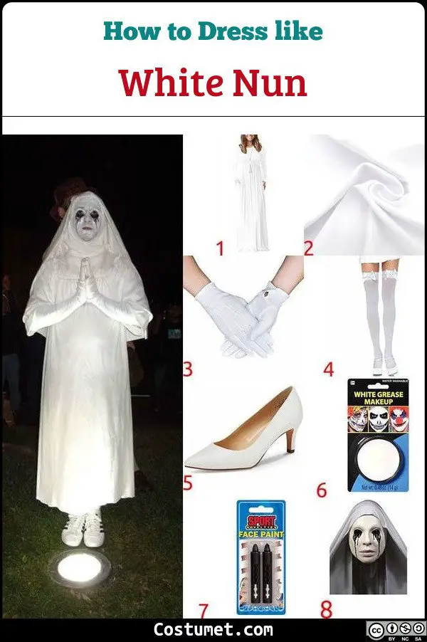 White Nun Costume for Cosplay & Halloween