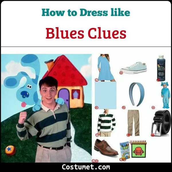 Blues Clues Costume for Cosplay & Halloween