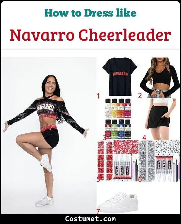 Navarro Cheerleader Costume for Cosplay & Halloween