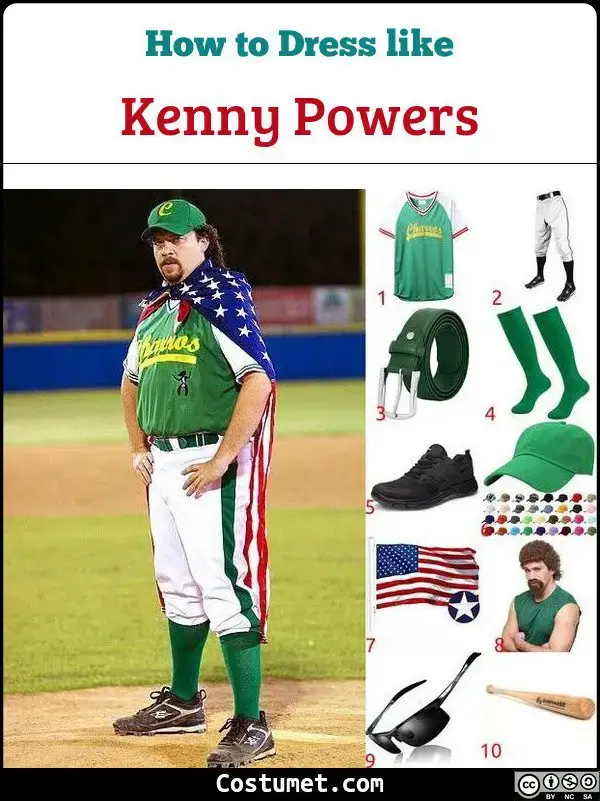Kenny Powers (Eastbound & Down) Costume for Cosplay & Halloween 2023