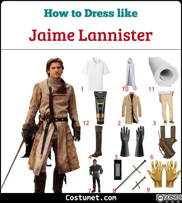 Jaime Lannister Costume for Cosplay & Halloween