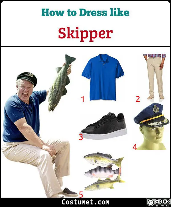 Skipper Costume for Cosplay & Halloween