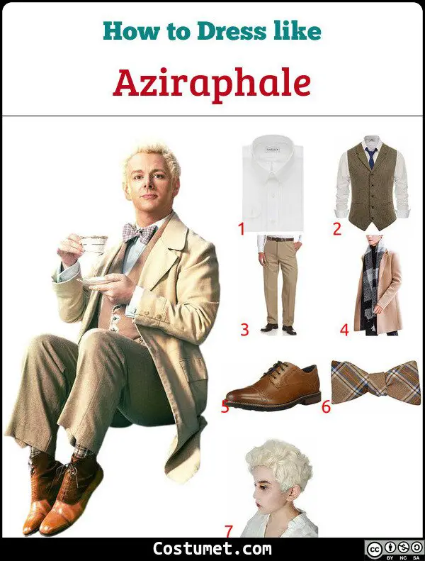Aziraphale Costume for Cosplay & Halloween