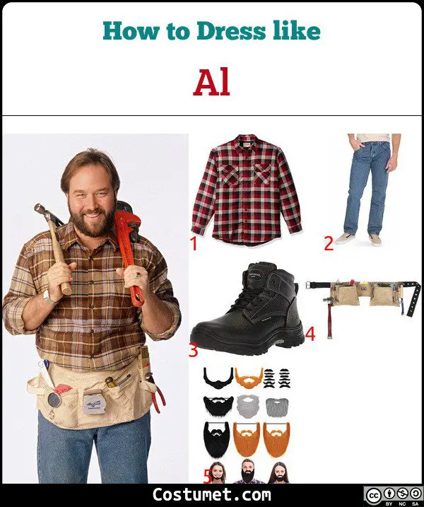 Al (Home Improvement) Costume for Cosplay & Halloween