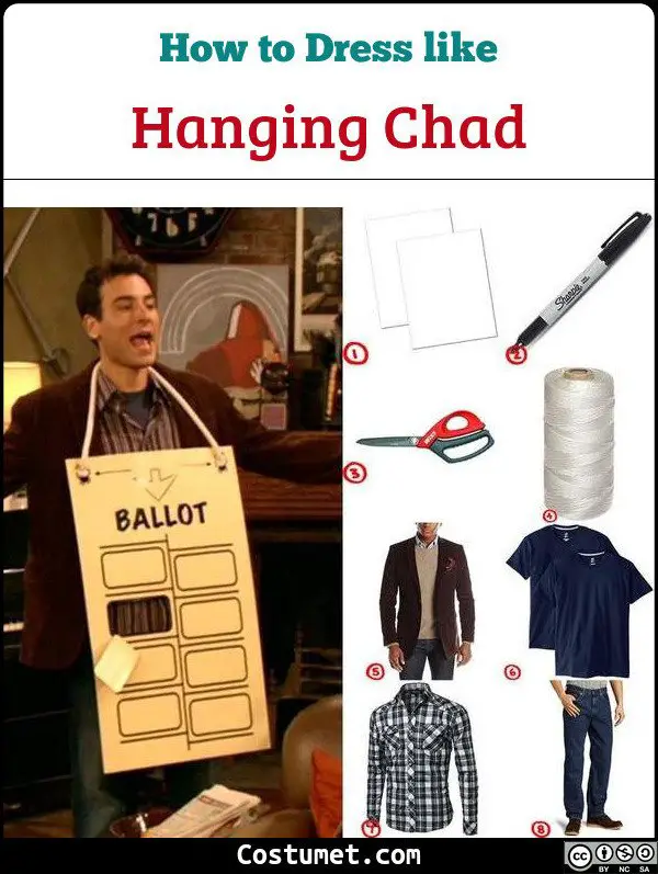 Hanging Chad Costume for Cosplay & Halloween