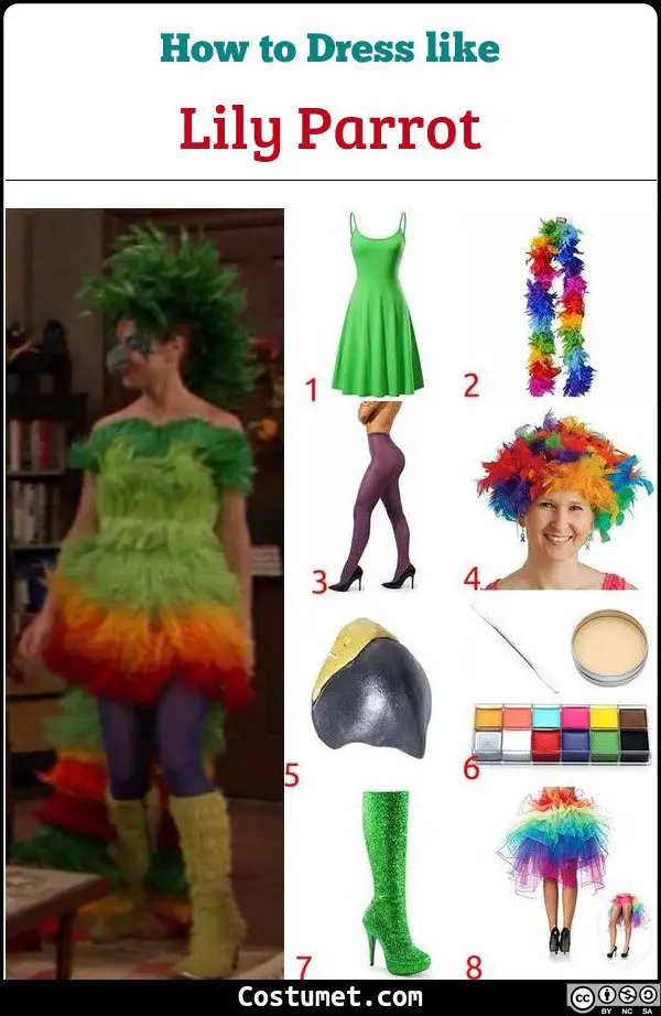 Lily Parrot Costume for Cosplay & Halloween