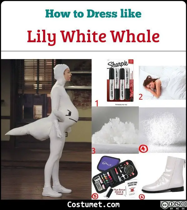 Lily White Whale Costume for Cosplay & Halloween