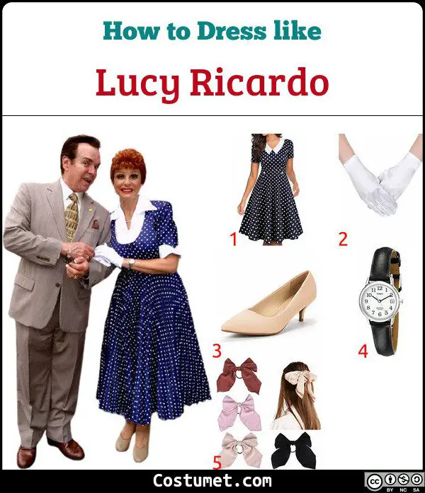 Lucy Ricardo Costume for Cosplay & Halloween