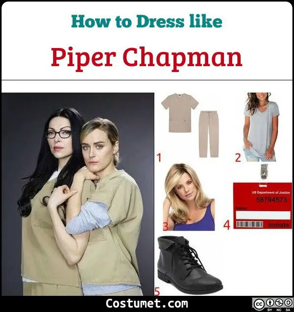 Piper Chapman Costume for Cosplay & Halloween