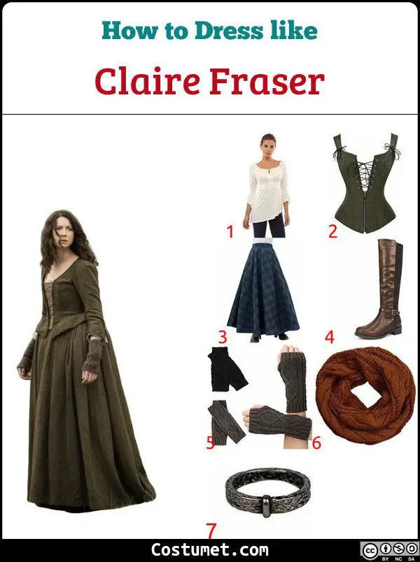 Claire Fraser Costume for Cosplay & Halloween