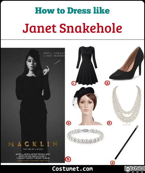 Janet Snakehole Costume for Cosplay & Halloween