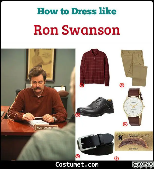 Ron Swanson Costume for Cosplay & Halloween